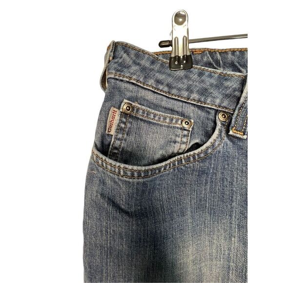 Carhartt Mid-Rise Medium Wash Bootcut Casual Denim Jeans - Picture 2 of 4